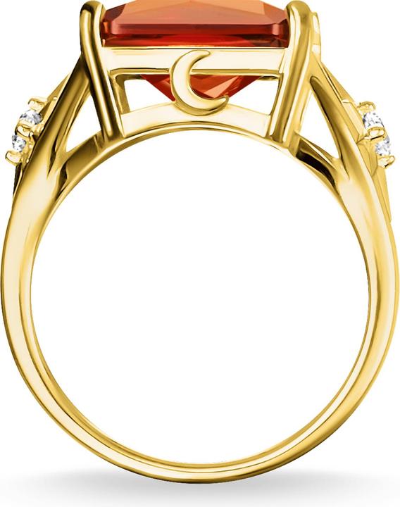 Image du produit Thomas Sabo Bague pierre orange grande avec étoile (54, Argent 925)