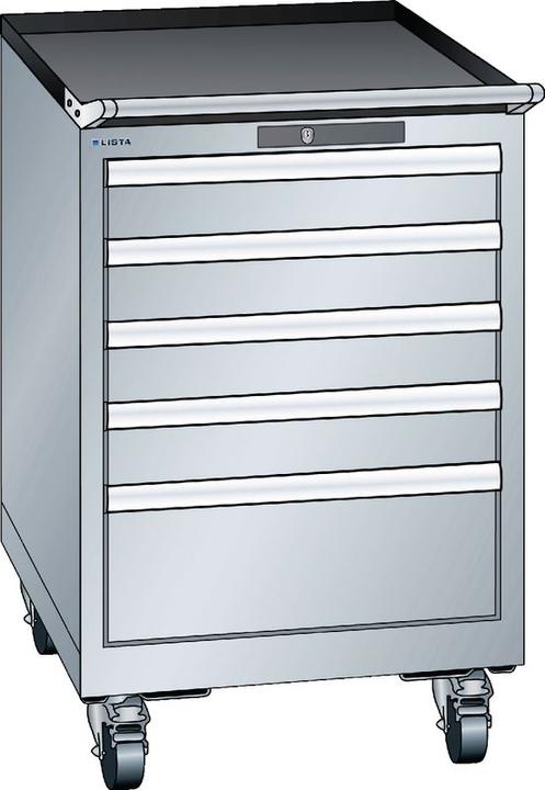 Lista Schubladenschrank, Breite 564 mm, fahrbar (5 x)