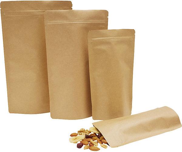 Actual product image kaiserkraft Stand-up pouch, with pressure seal, LxW 340 x 250 mm, pack of 100. (100 Piece)