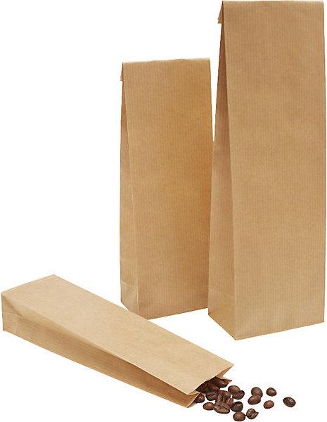 Actual product image kaiserkraft Box bottom bag, made of kraft paper, parchment substitute, LxW 250 x 80 mm, pack (500 Piece)