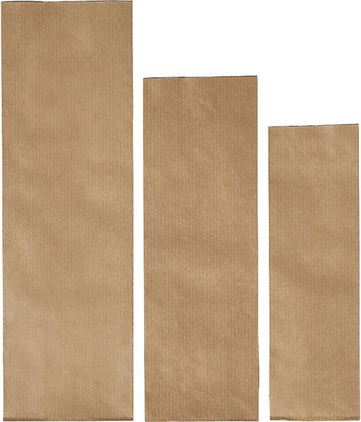 Actual product image kaiserkraft Box bottom bag, made of kraft paper, parchment substitute, LxW 250 x 80 mm, pack (500 Piece)