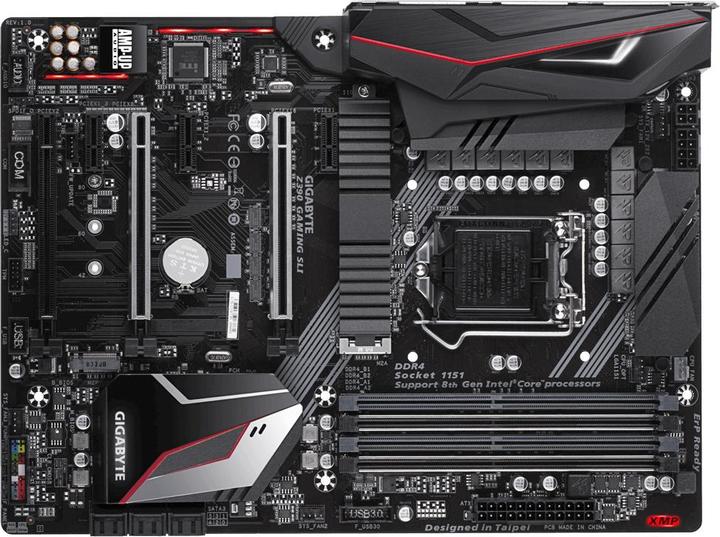 Actual product image Gigabyte Z390 Gaming SLI (LGA 1151, Intel Z390, ATX)