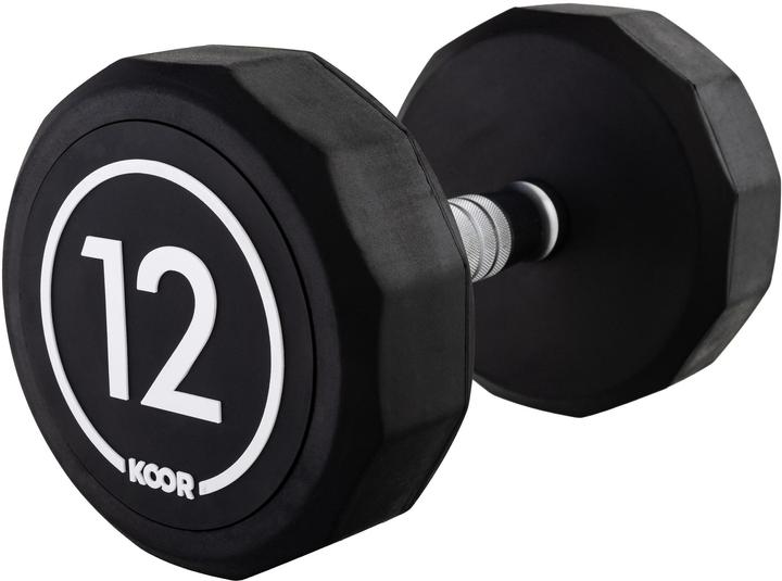 Image du produit Koor Kurzhantel 12 kg, Schwarz (1 x 12 kg)
