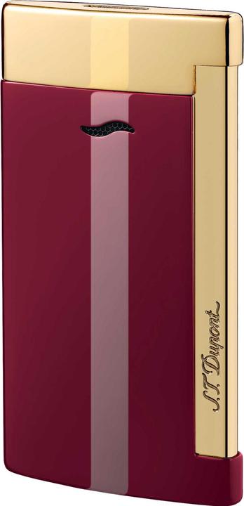 Actual product image S.T. Dupont Slim 7 Red Lotus & Golden Finishes (027707)