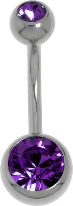 Bijouteria Bauchpiercing (Titan, Kristall)