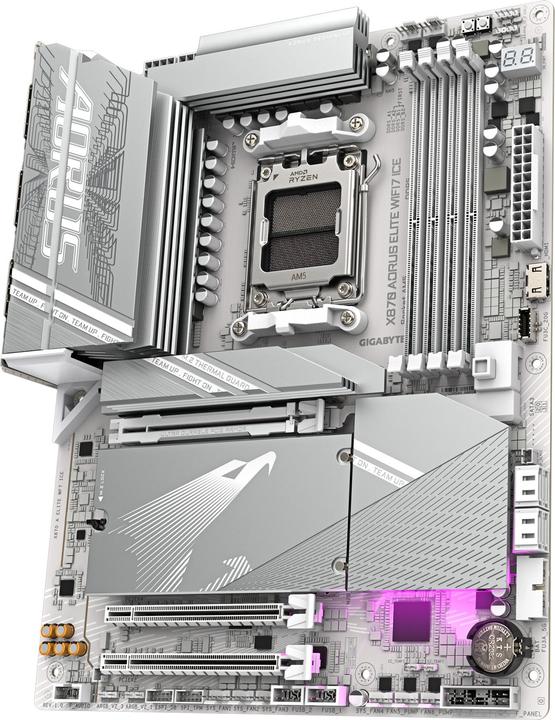Actual product image Gigabyte X870 AORUS ELITE WIFI7 ICE (AM5, AMD X870, ATX)