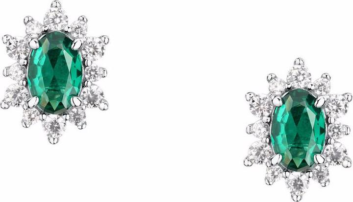 Morellato Silver stud earrings with zircons Tesori SAIW153 (Silber 925)