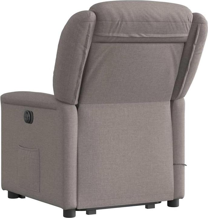 Actual product image VidaXL Massage chair with stand-up aid Taupe fabric