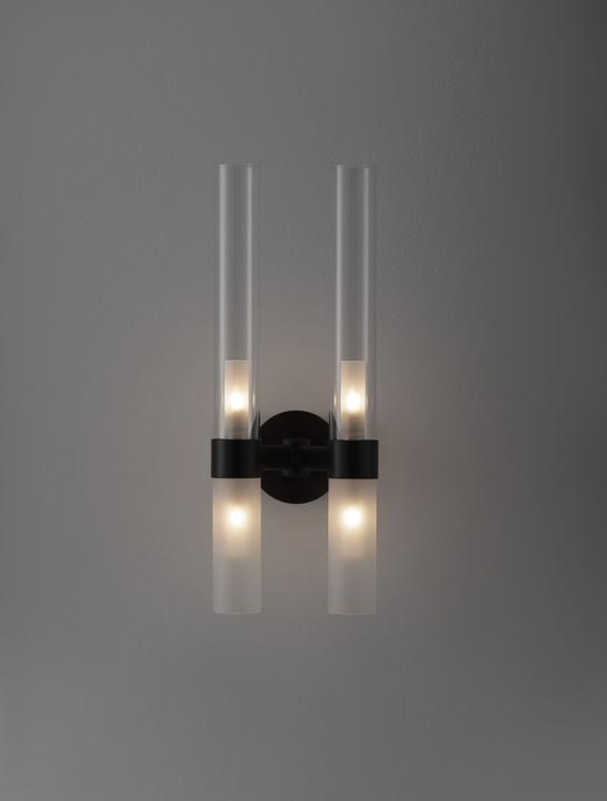 Image du produit Nova Luce CENTURY Applique murale G9 quadruple noir 17,5x15x46,5cm dimmable 9006055