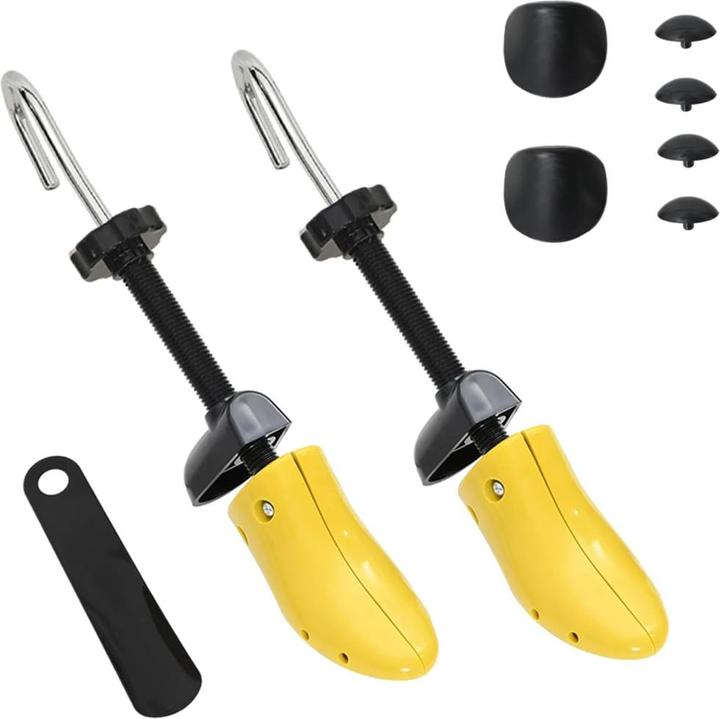 Immagine prodotto VidaXL Albero delle scarpe con calzascarpe giallo UE 34-37 (34, 35, 36, 37, 1 x)