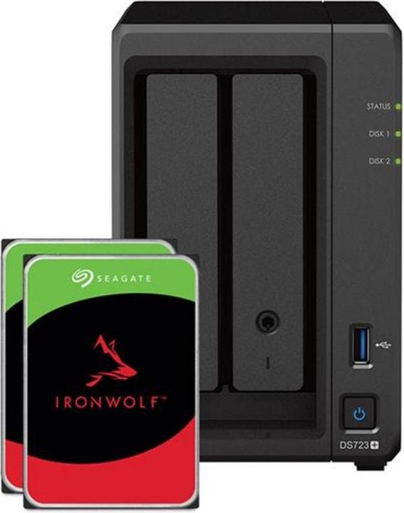 Synology DS723+ (2 x 8 TB, Seagate Ironwolf)
