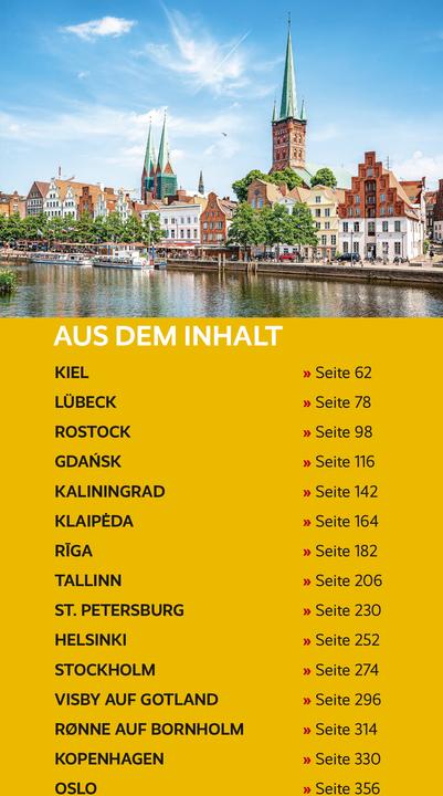 Produktbild Reiseführer Ostseestädte (Deutsch, André Micklitza, Christian Nowak, Gunnar Strunz, Rasso Knoller, Hinnerk Dreppenstedt, Volker Hagemann, Corinna Grulich, 2024)