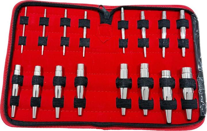 Produktbild Star Piercing 16-teiliges Einführkegel Set (Nr.2) 2.5 mm - 17 mm (ohne Messing, Chirurgenstahl 316L)