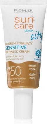 Actual product image Floslek Sun Care Derma City BB Cream -Toning sensitive SPF 50+, 30 ml