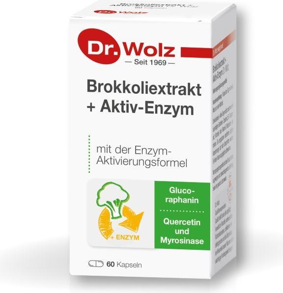 Immagine prodotto Dr. Wolz Estratto di Broccoli + Capsule di Enzimi Attivi, 60 Capsule (60 Pezzo/i, Pillole, 103 g)