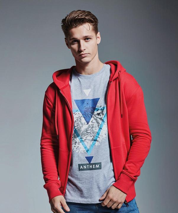 Immagine prodotto Anthem Felpa con cappuccio con zip a tutta lunghezza Cotone da agricoltura biologica (XL)