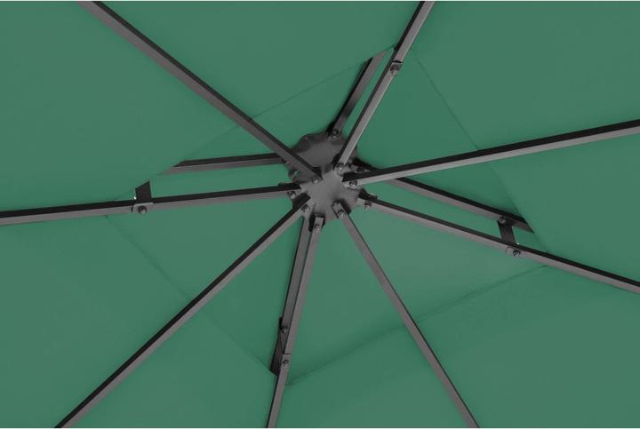Actual product image Uniprodo Garden Pavilion - 3 x 3 m - 180 g/m² - dark green (300 cm, 300 cm)