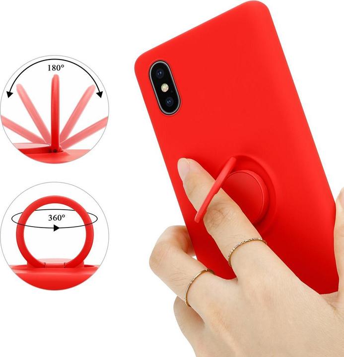Produktbild Cadorabo TPU Liquid Ring Silicone Case Hülle (Apple iPhone X)