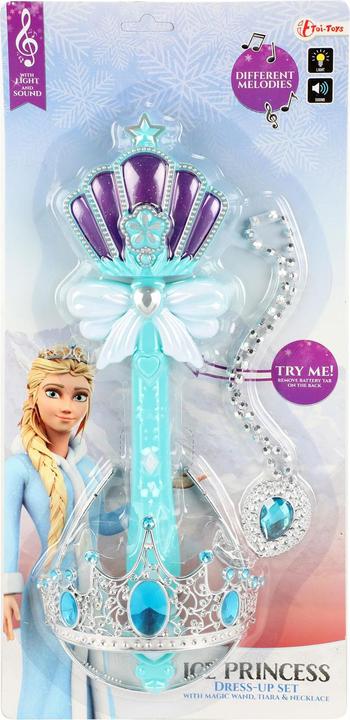 Toi-Toys Eisprinzessin Zauberstab Prinzessin mit Licht und Ton