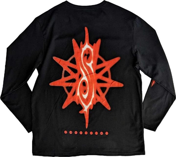 Immagine prodotto Slipknot The End So Far Tribal Maglietta Logo e Nonagramma Stampa posteriore Manica Lunga Adulto Unisex (XL)