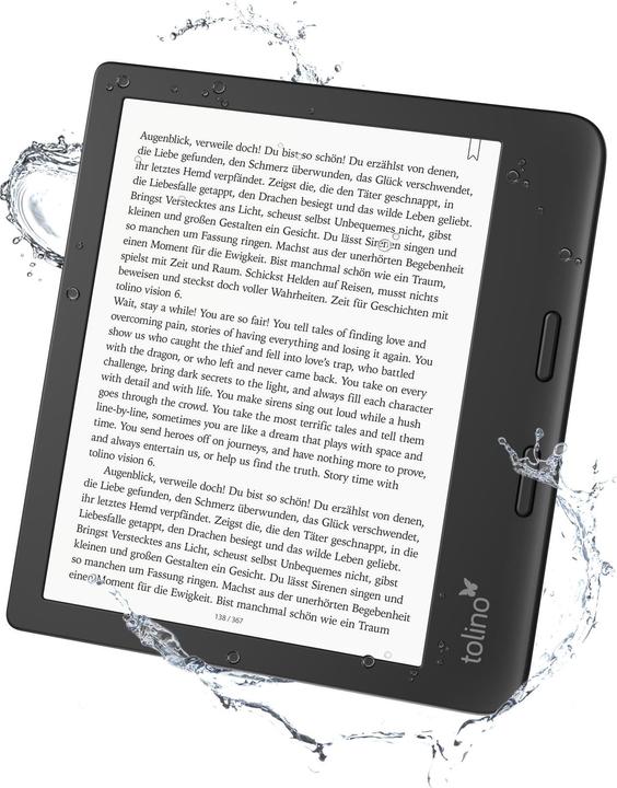 Actual product image tolino vision 6 (7", 16 GB, Black)