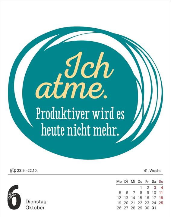 Actual product image Harenberg Lange Rede kurzer Gin Tagesabreisskalender 2026 - Der Sprüche-Kalender (11 x 14 cm, German)