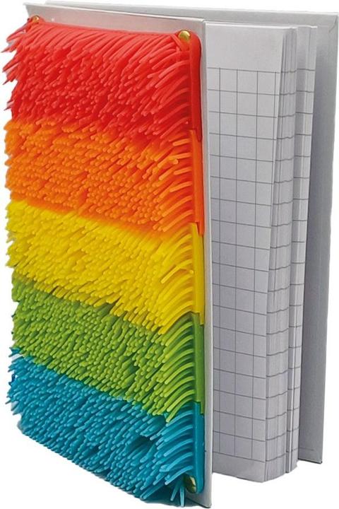 Immagine prodotto Stnux Mehrfarbiges sensorisches Notizbuch mit Fransen (A5, Quadretti)