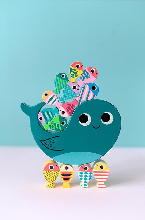 Actual product image Vilac Stacking game fish (German, English, Italian, French)