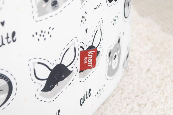 Image du produit Knorrtoys Piscine à balles soft - "Cute Animals" - 150 balles grey/white/transparent (ca. 7 cm)