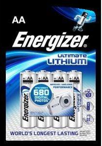 Actual product image Energizer Ultimate Lithium (4 pcs., AA, 3000 mAh)