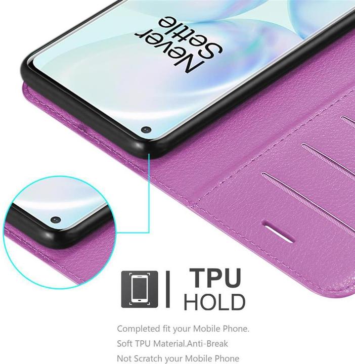 Actual product image Cadorabo Book with stand function cover (Oneplus 8)