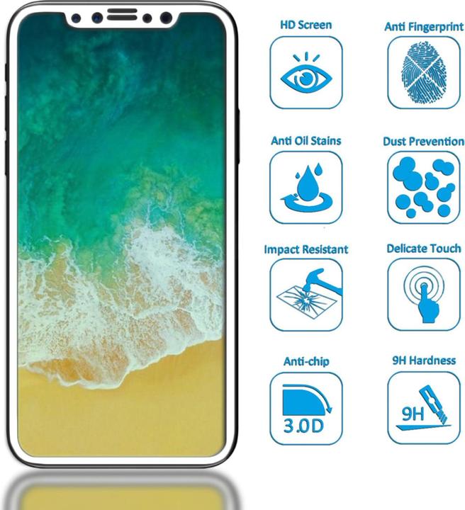 Image du produit Nalia Verre de protection (1 pièce(s), Apple iPhone X, Realme 11 Pro+)