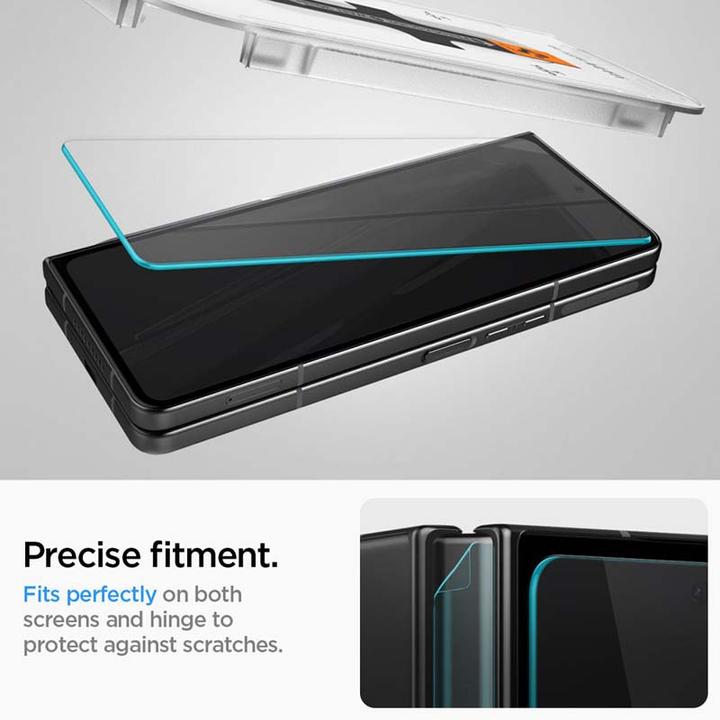 Produktbild Spigen Screen Protector GLAS.tR Full Cover Glass + Hinge Film (1 Stück, Samsung Galaxy Z Fold4)