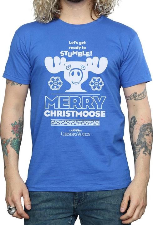 Immagine prodotto National Lampoon´s Vacation National Lampoon's Christmas Vacation Merry Christmoose Maglietta Uomo (S)