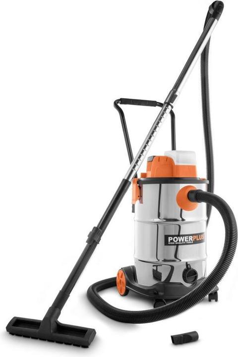 Powerplus Dual Power Staubsauger nass/trocken bürstenlos 20V 30L - excl. Akku und Ladegerät - 1 Acc. (Nass-Trockensauger)
