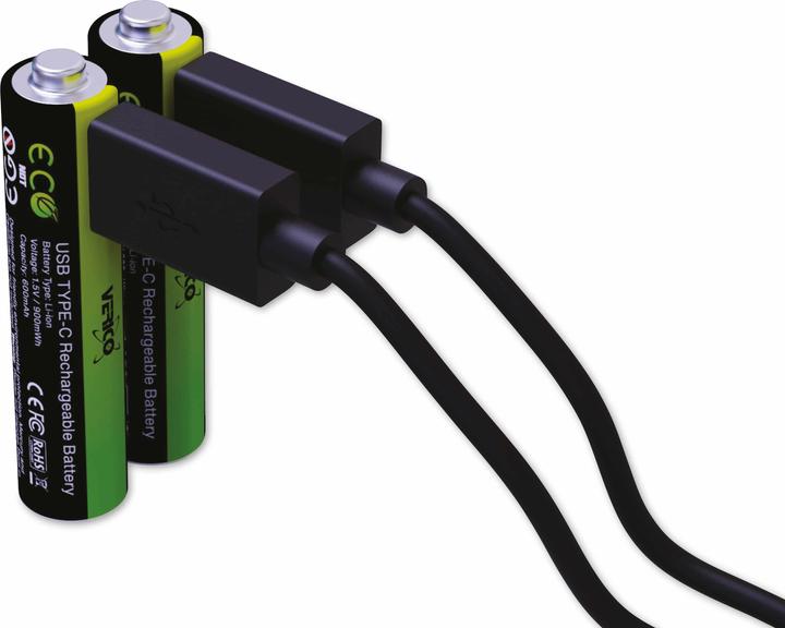Produktbild Verico LoopEnergy Li-Ion Akku AAA900, USB-C, 2er Pack retail (2 Stk., AAA, 600 mAh)