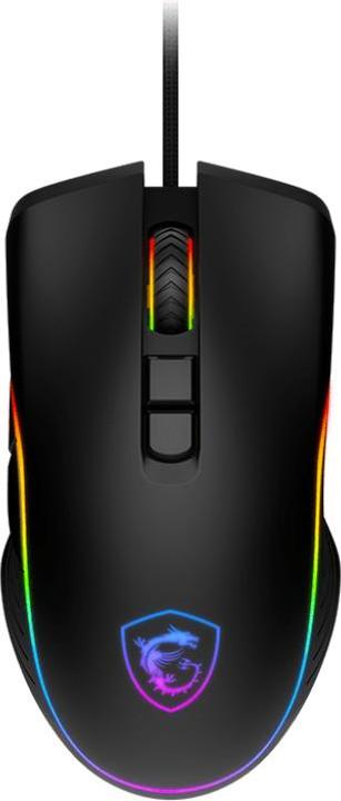Produktbild MSI Clutch GM300 Gaming Maus, Black, USB (Kabelgebunden)