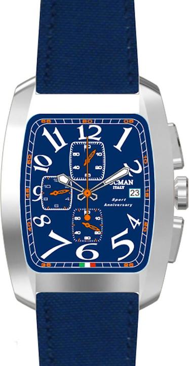 Produktbild Locman Italy Herrenuhr Sport Anniversary Chrono blau Ref. 0470 (Chronograph, 37 mm)
