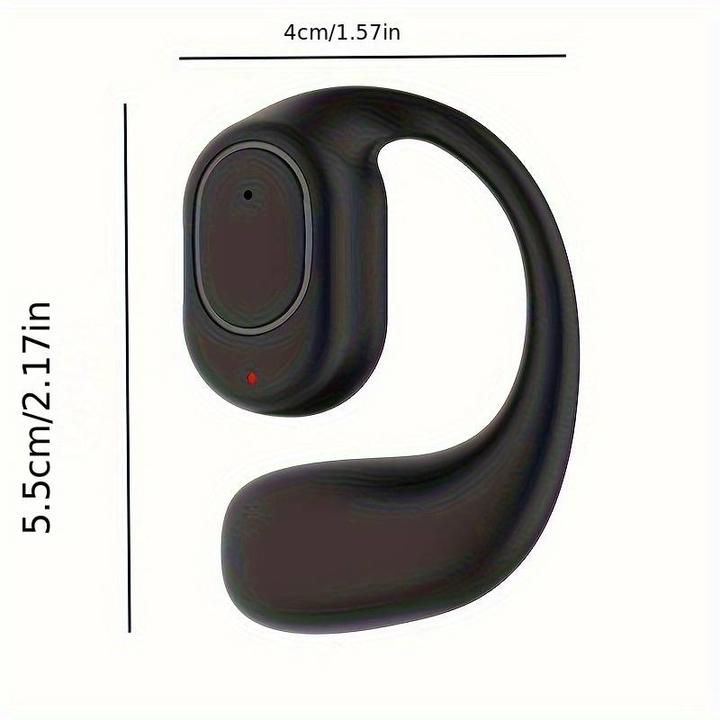 Actual product image PhoneLook Ecouteur 1pcs sans fil à conduction osseuse Oreillette suspendue pour sport + course à pied + pilote (30 h)