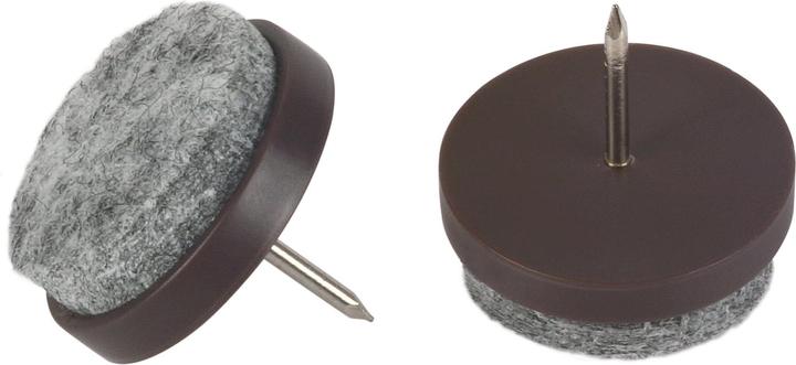 Actual product image Fix-o-moll Felt glides with pin (Felt gliders, 8 Piece)