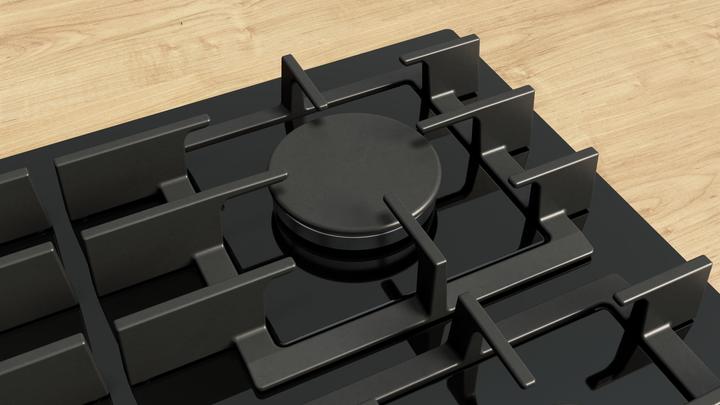 Actual product image Bosch Hausgeräte Bosch Serie 6 PPM9A6I40 Kochfeld Schwarz Integriert 90 cm Gaskochfeld 5 Zone(n)