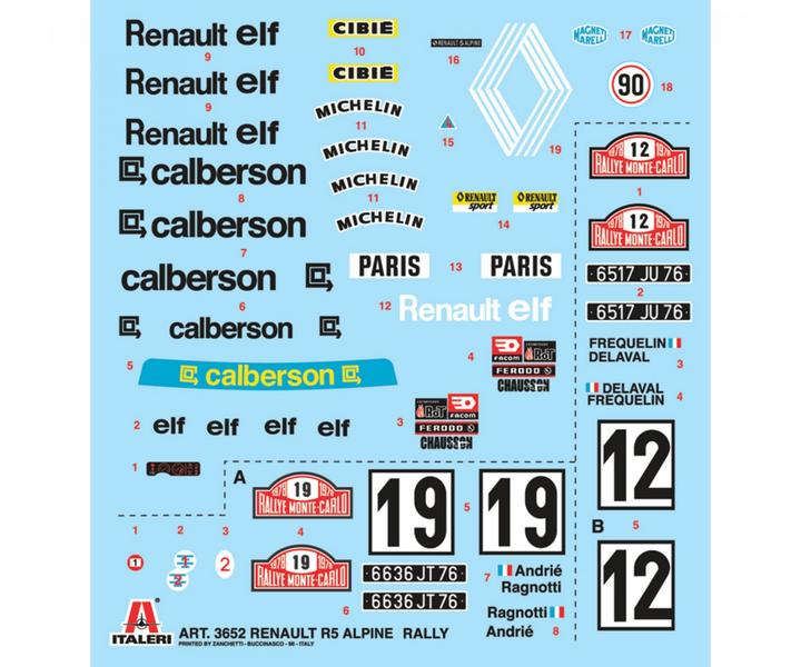Actual product image 1:24 Renault R5 Rally