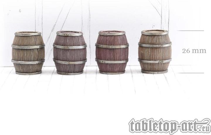 Produktbild Tabletop-Art Zubehör Holzfässer Set 3 - Grosse Fässer 4 Teile