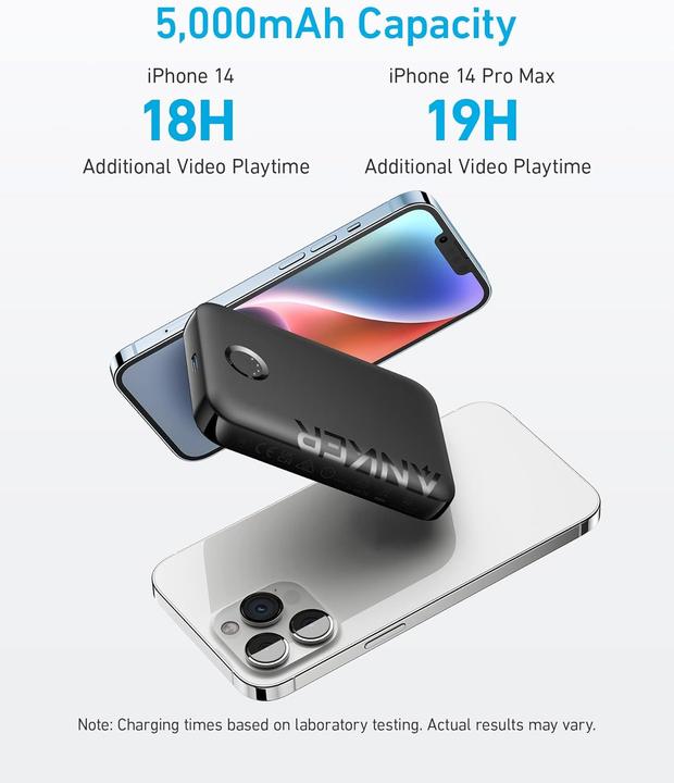 Produktbild Anker 321 MagGo Powerbank für iPhone Serien 14, 13, 12 (5000 mAh, 10 W)