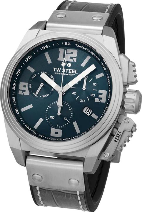Produktbild TW-Steel TW1114 Canteen Herren Chronograph 46mm 10ATM (Chronograph, 46 mm)