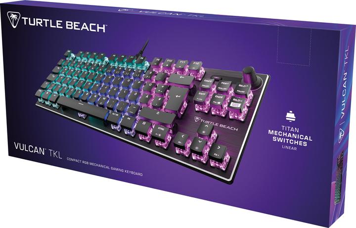 Produktbild Turtle Beach Vulcan TKL AIMO Gaming-Tastatur, Red Switch (DE, Kabelgebunden)