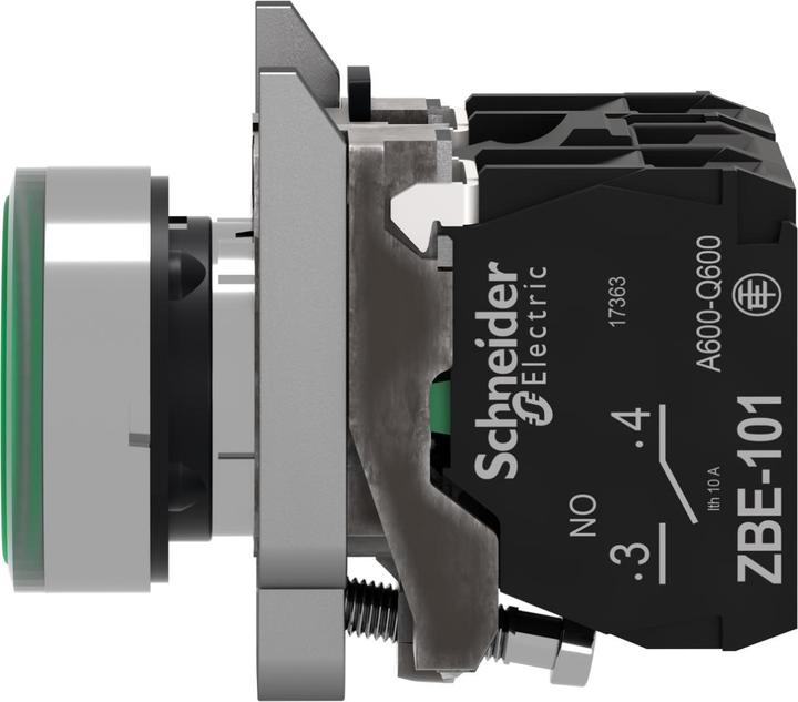Actual product image Schneider Electric Illuminated pushbutton 1NC 1S green