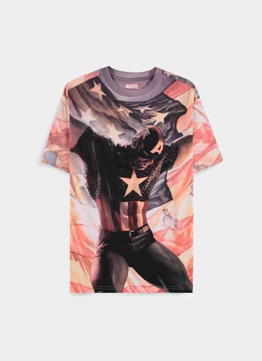 Difuzed Captain America - Digital American AOP Men's Short Sleeved T-shirt - L (L)