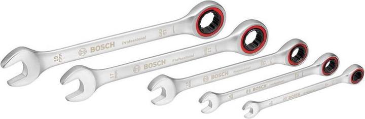 Bosch Professional Combo Kit Ratschenschlüssel-Set, 5-tlg.