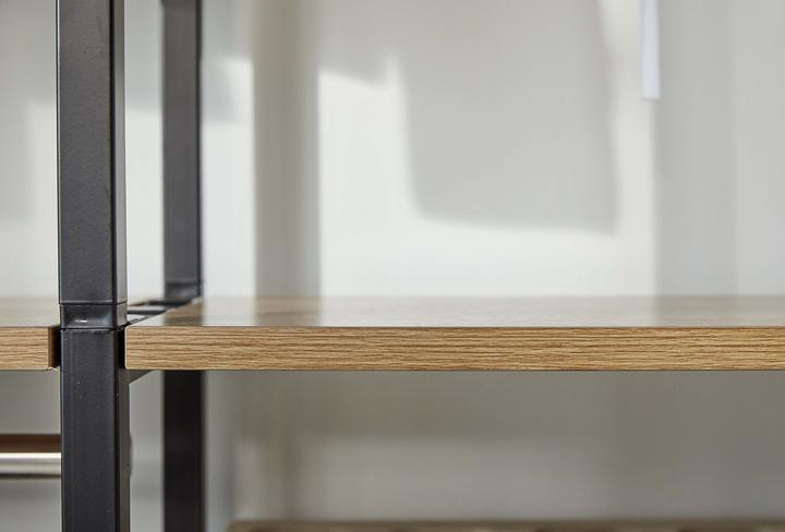 Actual product image Möbilia 1 wide shelf, 1 narrow shelf (127.5 x 30 x 210 cm)